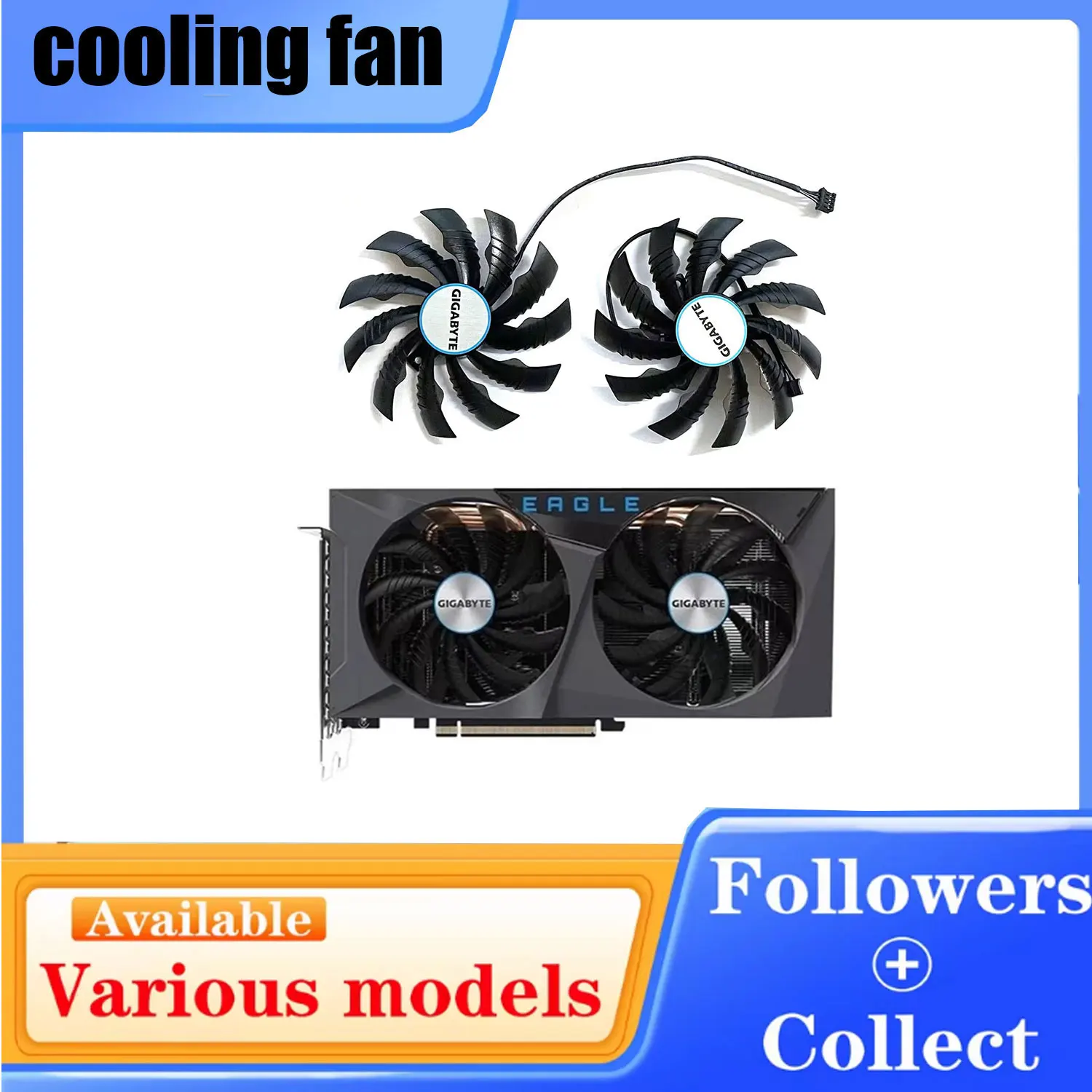 NEW 95MM 4PIN PLD10010S12H T129215SH GPU Fan for Gigabyte Geforce RTX 3060 3060ti Eagle Graphics Card
