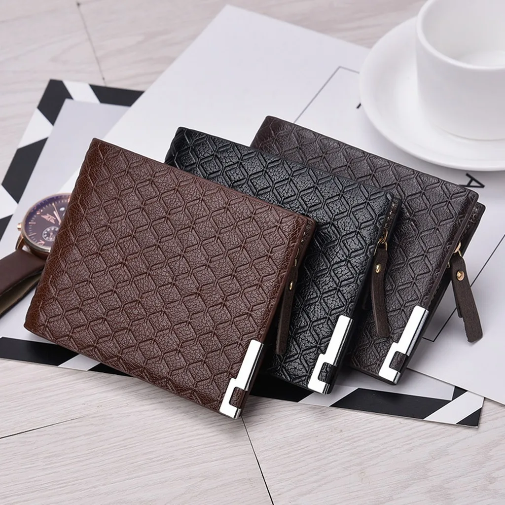 Multi-Card Slot Wallet Lightweight Coin Purse Wallet Short Wallet Short For Male Family Members Card Cash Coin Storage Business