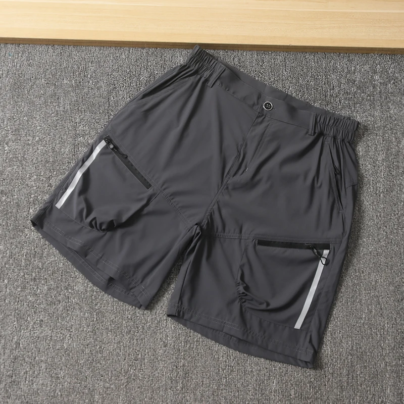 

Outdoor Qui Dry Breathable Glued Reflective Zipper Waterproof Fabric Multi ket Men's Sport Casual orts