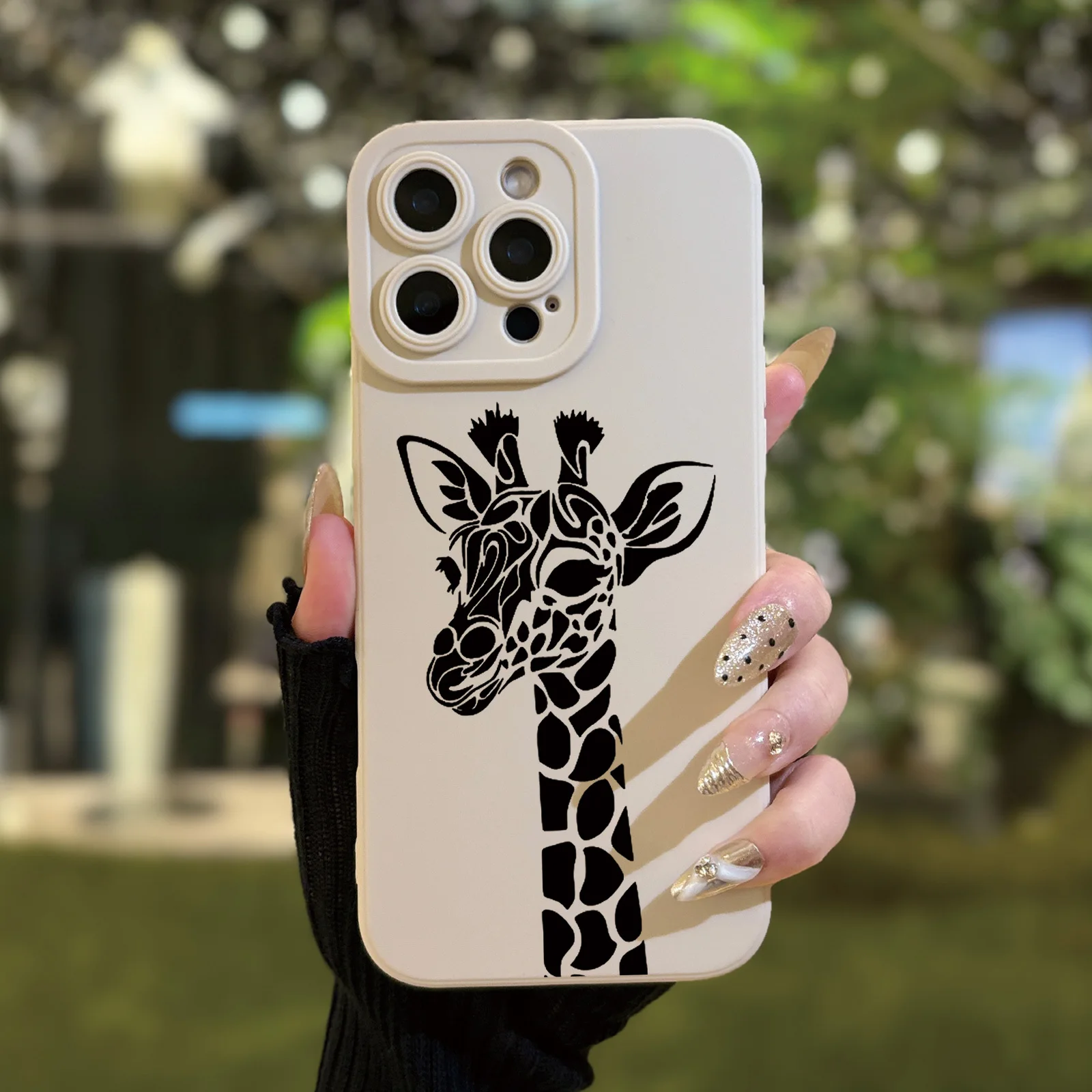 

Giraffe pattern print phone case for iPhone 17 16 15 14 13 12 11 Pro/ Max/Plus shock-proof rear cover anti-fingerprint