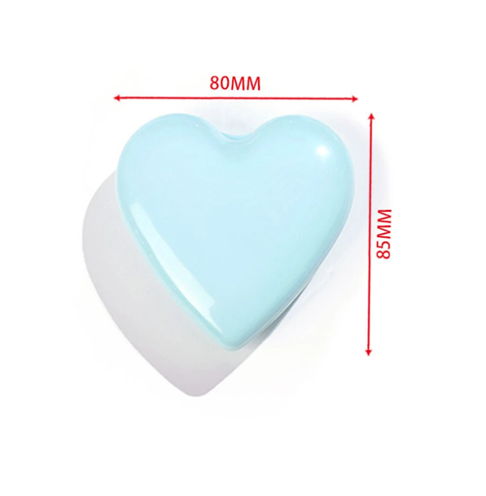 1pc Mini Pocket Mirror Heart Hair Comb with Mirror Styling Folding Portable Hair Brush Shell Shape Travel For Women Men