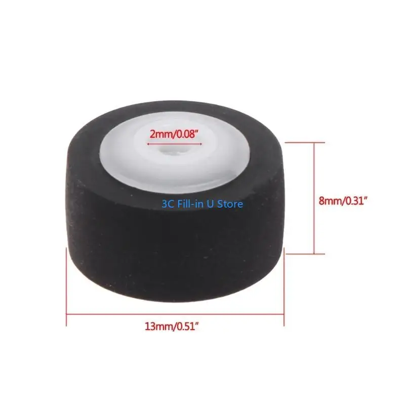 G8TA متعددة الاستخدامات 13x8x2mm بكرة العجلة الإكسسوارات الضغط على الشريط تسجيل الشريط مسجل مطاط قرصة رقة مريحة للاستخدام