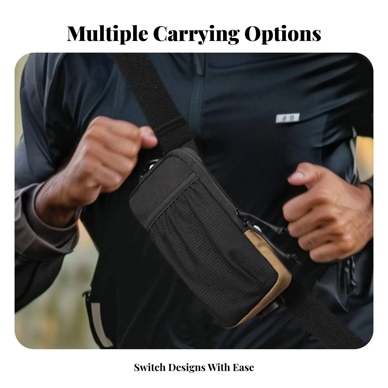 Crossbody Phone Bag Multifunctional Phone Belt Lightweight Gadget Organizer Bag