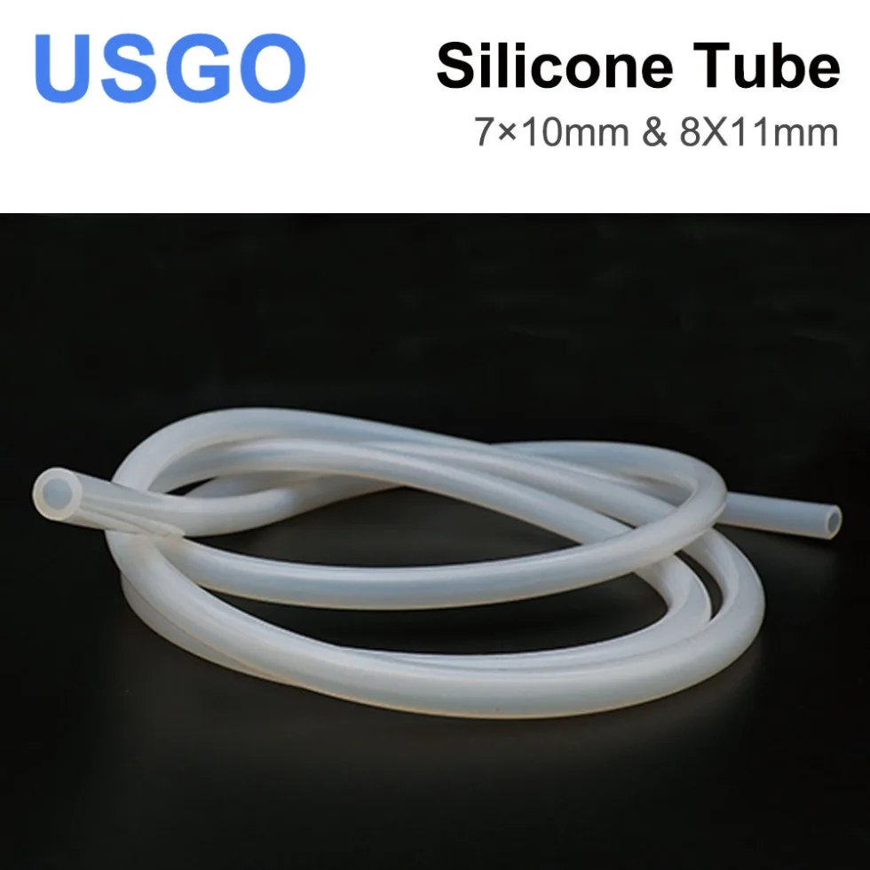 USGO Silicone Tube 7x10mm 8x11mm Flexible soft silicone tube Water sensors & pumps & chillers for CO2 laser cutting machines