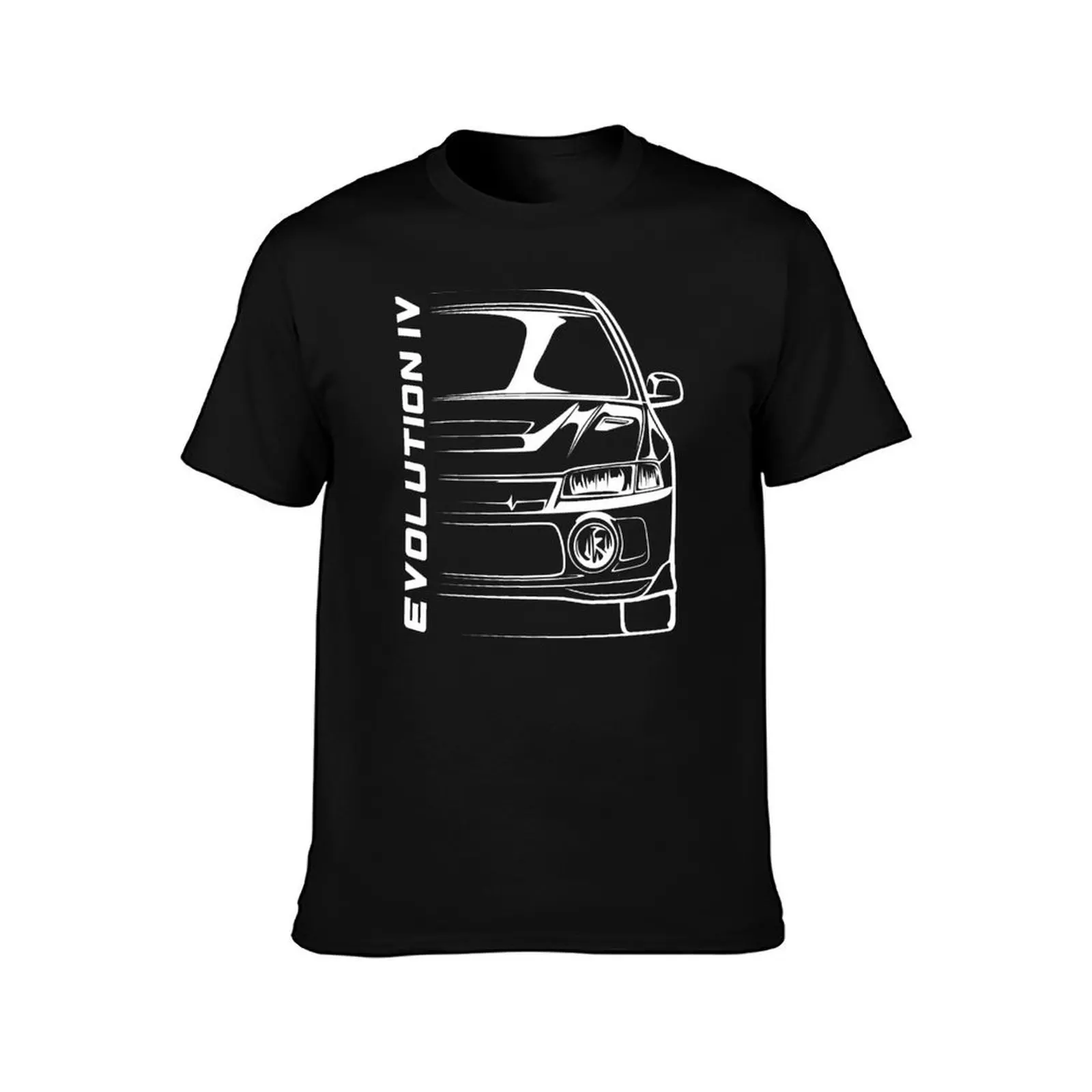 Lancer Evolution IV Silhouette T-Shirt Summer Fashion Casual Tee Shirt