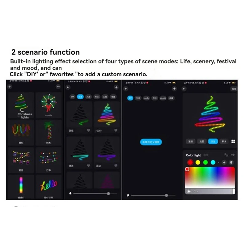 LED Controller 44 Keys Bluetooth Voice-Activated Intelligent Dimming Color Temperature Strip Light Controller