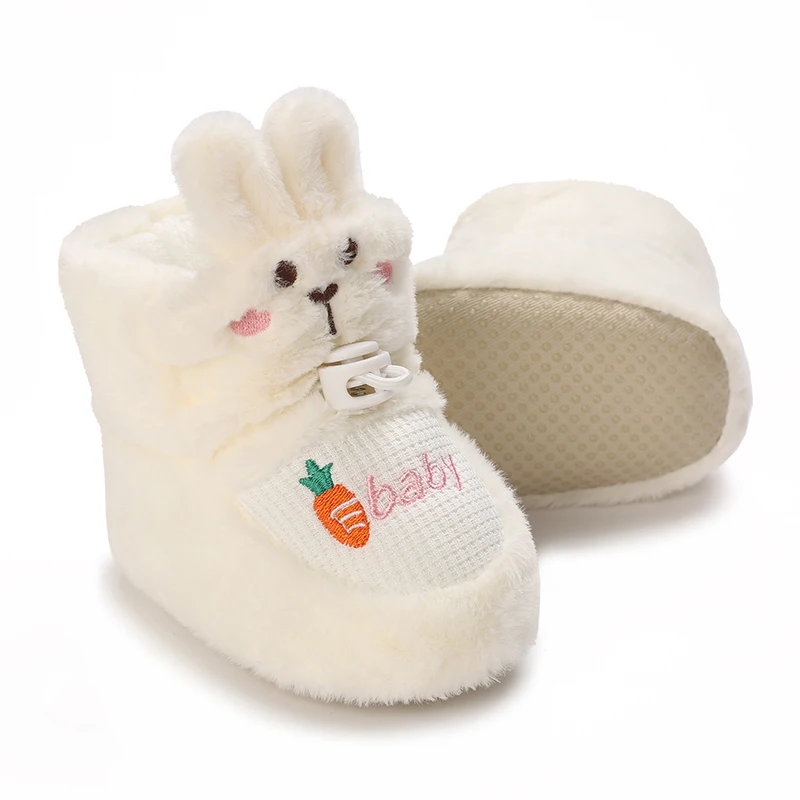 Winter Baby Shoes 0-18 Months Cute Girl Warm Cotton Shoes First Walker Fashion Snow Shoes Soft Sole Anti slip Walking Shoes