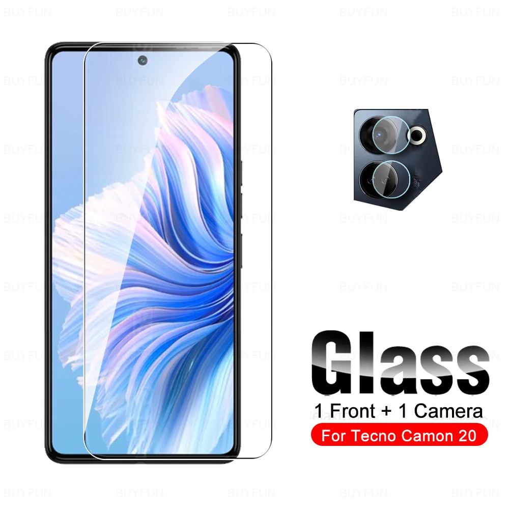 2To1 Camera Protective Glass For Tecno Camon 20 Pro 4G Tempered Glass Camon20 Premier 20Pro 20Premier 5G 6.67'' Screen Protector