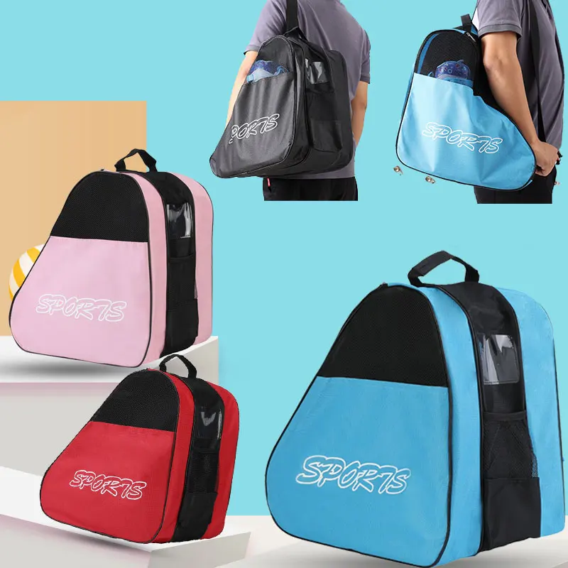 Bolsa de zapatillas de patinaje sobre hielo, mochila de viaje para niños, bolsa de zapatos de patinaje artístico, bolsa de gimnasio deportiva, soporte de bolsa de patinaje sobre ruedas