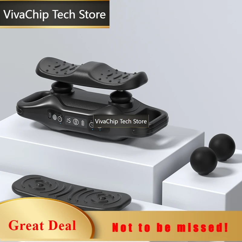 VivaCTSmart Library Easy To Use Multi-function Double-ball Vibrate Slimming Belly Massager Belt