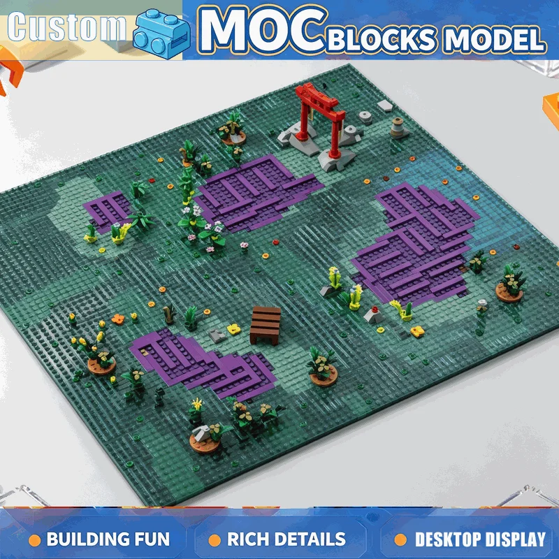 8700PCS Ancient Temple Guardian Fantasy Building Blocks DIY Assembly Architecture Model Display Collection Home Decoration Gift