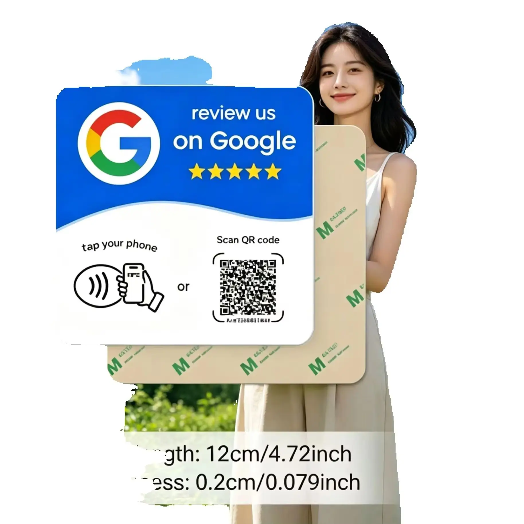 10Pcs Reusable Google Review Tap NFC Card, Review Us On Google Programmable NFC Tap Card User-Friendly Time-Saving Factory Spot