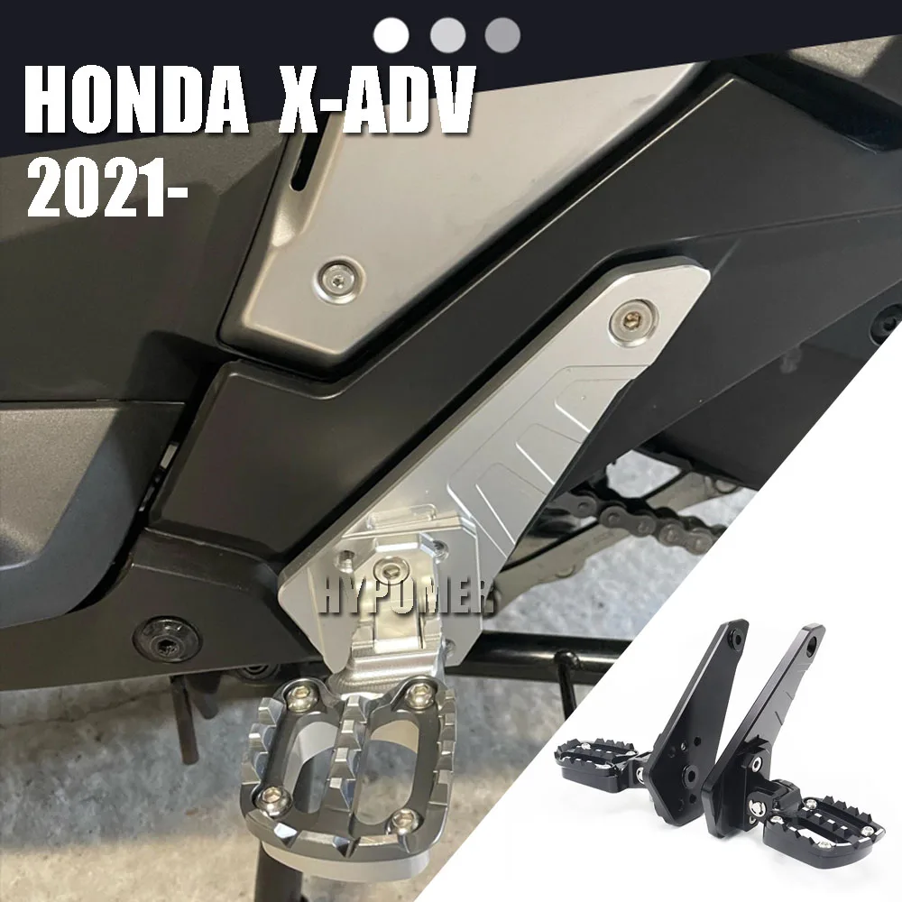 2021 Motorcycle Parts Rear Pedal Foot Pegs Stand Folding Footrests Passenger For Honda XADV X-adv 750 XADV750