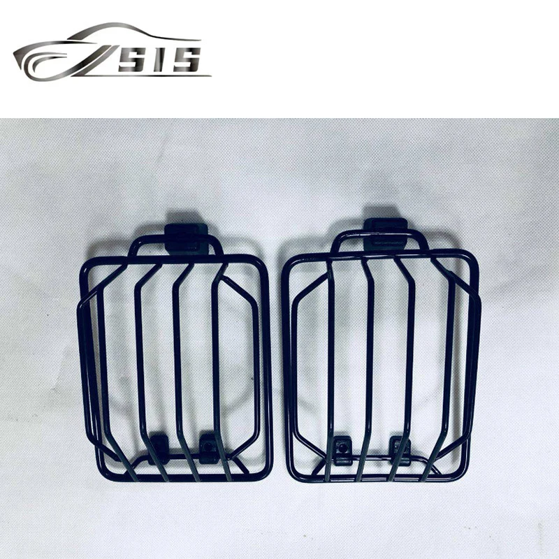 GWagon W463 تحول غطاء خفيف ل W463 G500 G550 G55 G63 تحول مصابيح حماية مواد من الستانلس ستيل أجزاء السيارة الخارجية #5