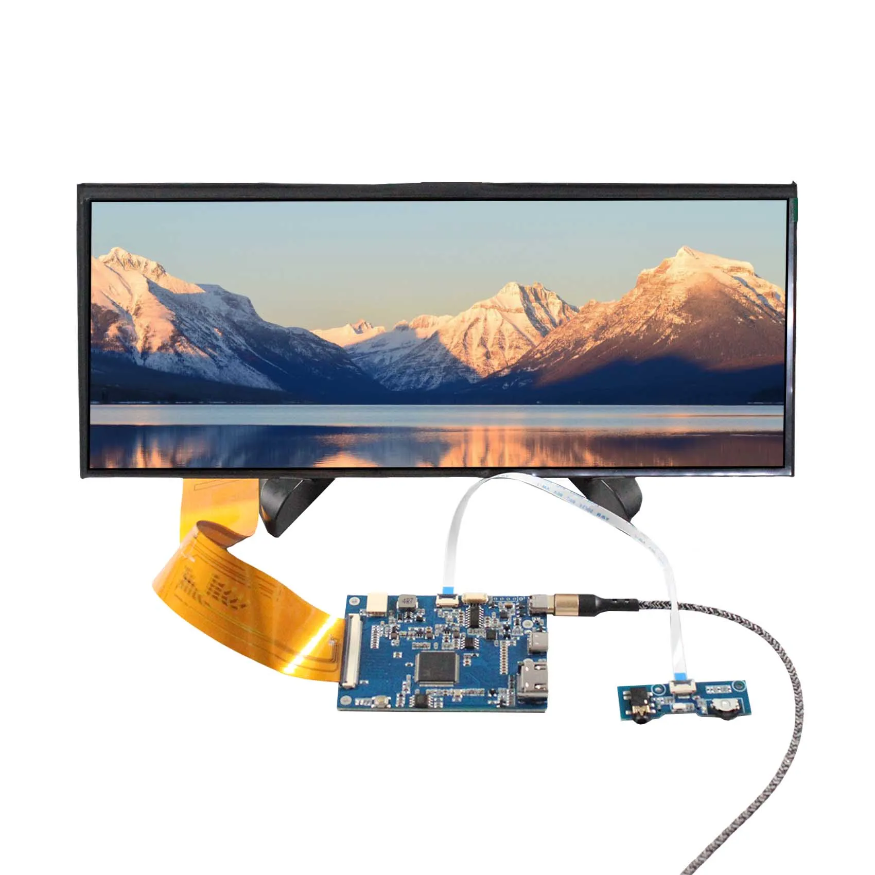 H-D USB C LCD Controller Board 12.3inch1920X720 Capacitive Touch LCD screen