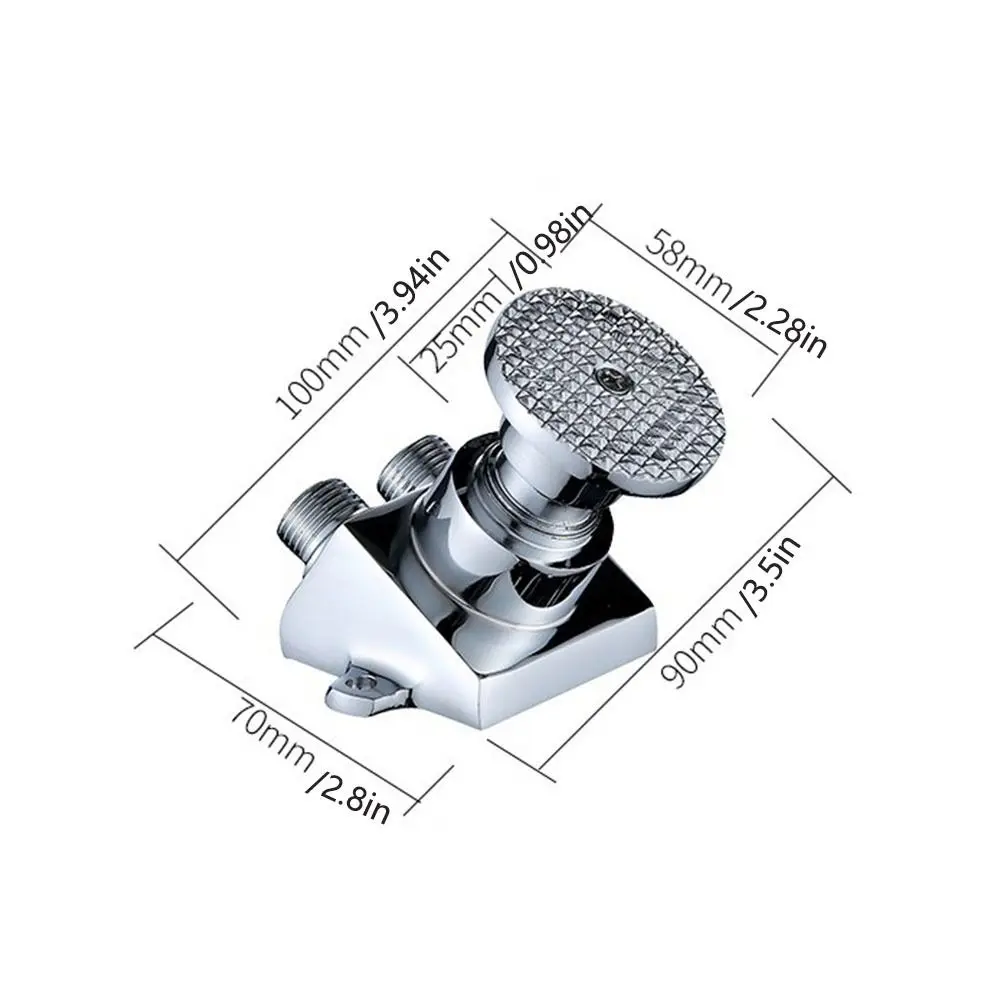 シングルコールドフットペダルバルブ節水床置き浴室蛇口斜めタイプ真鍮製タップペダル公共の場所