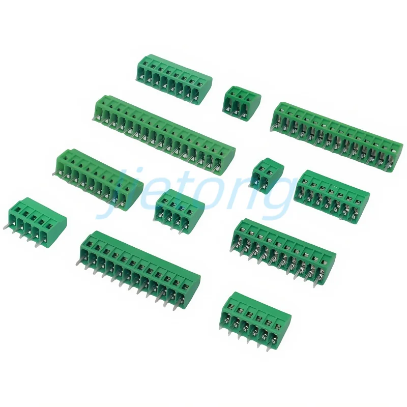 10pcs KF128 2.54mm 0.1"Pitch PCB Screw Terminal Block Connector 2P 3P 4P 5P 6P 7P 8P 10P 12P 14P 16P Terminals for 26AWG Cable