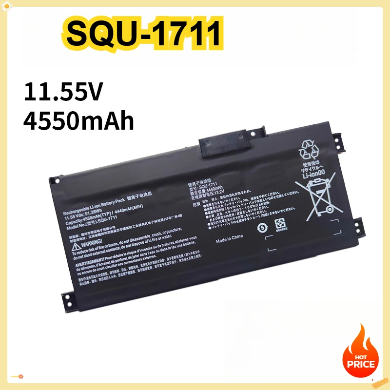 

SQU-1711 Laptop Battery SQU-1718 For 911 Air 911Air 911M 911ME 911MT 911S 911Targa G7000M G8000M 11.55V 4440mAh Battery