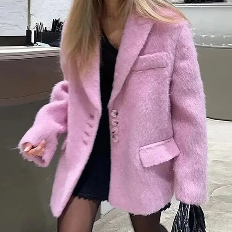 

Женский осенний пиджак, пальто с отложным воротником, пальто с отложным воротником, модный дизайн, женский топ, одежда