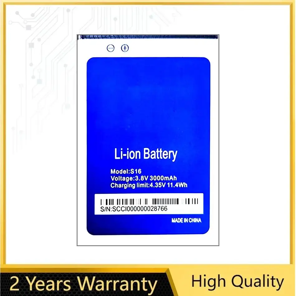 

Сменный прочный аккумулятор мобильного телефона S16 для Homtom 3000 мАч