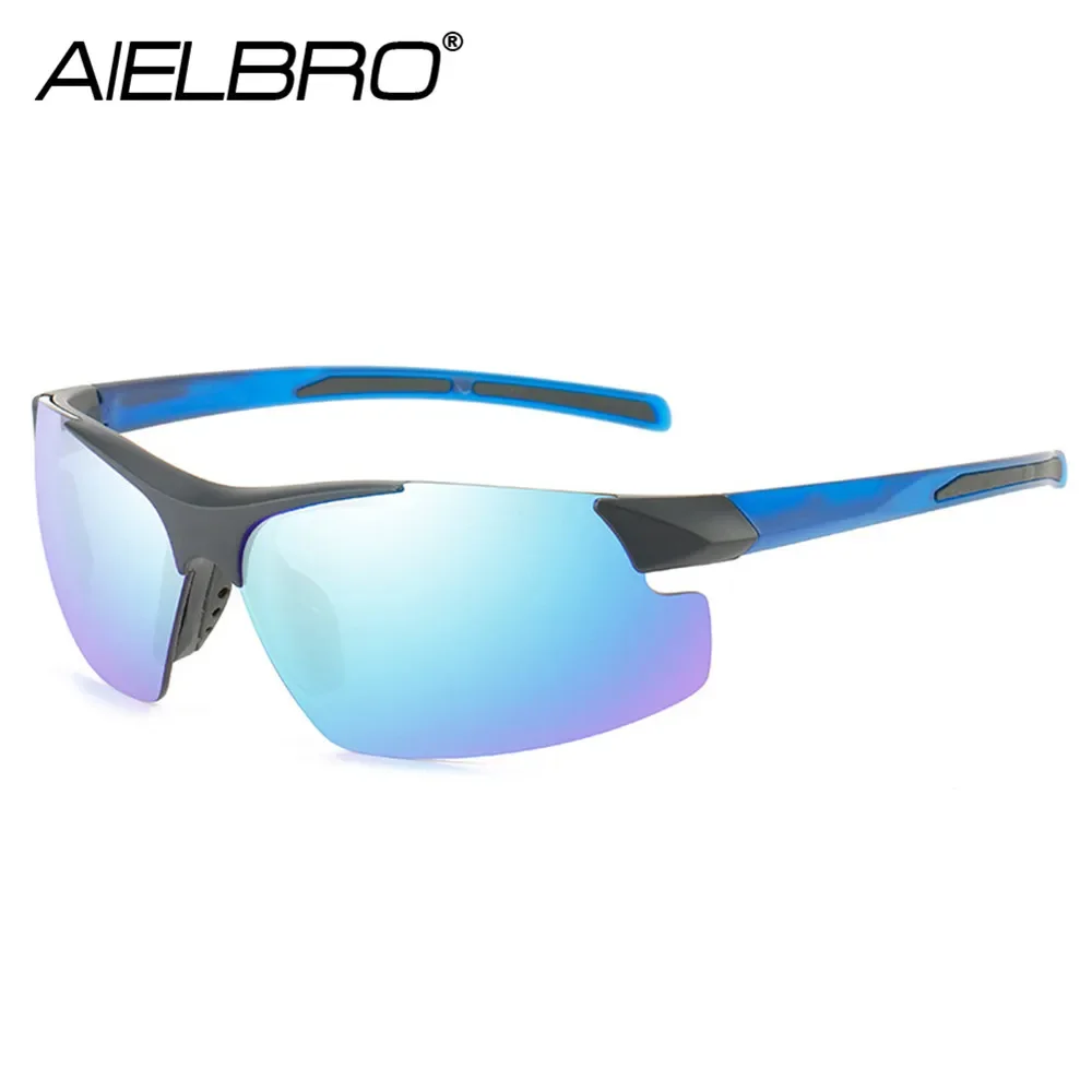 AIELBRO Cycling Glasses Man Cycling Glasses Eyewear Cycling Sunglasses Safety Goggles Bike Equipment  Sunglasses for Men