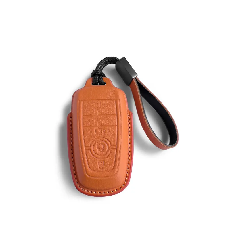 For FORD Explorer‌ EDGE L MONDEO Equator EVOS Special all inclusive leather key case bag Car remote control protective case