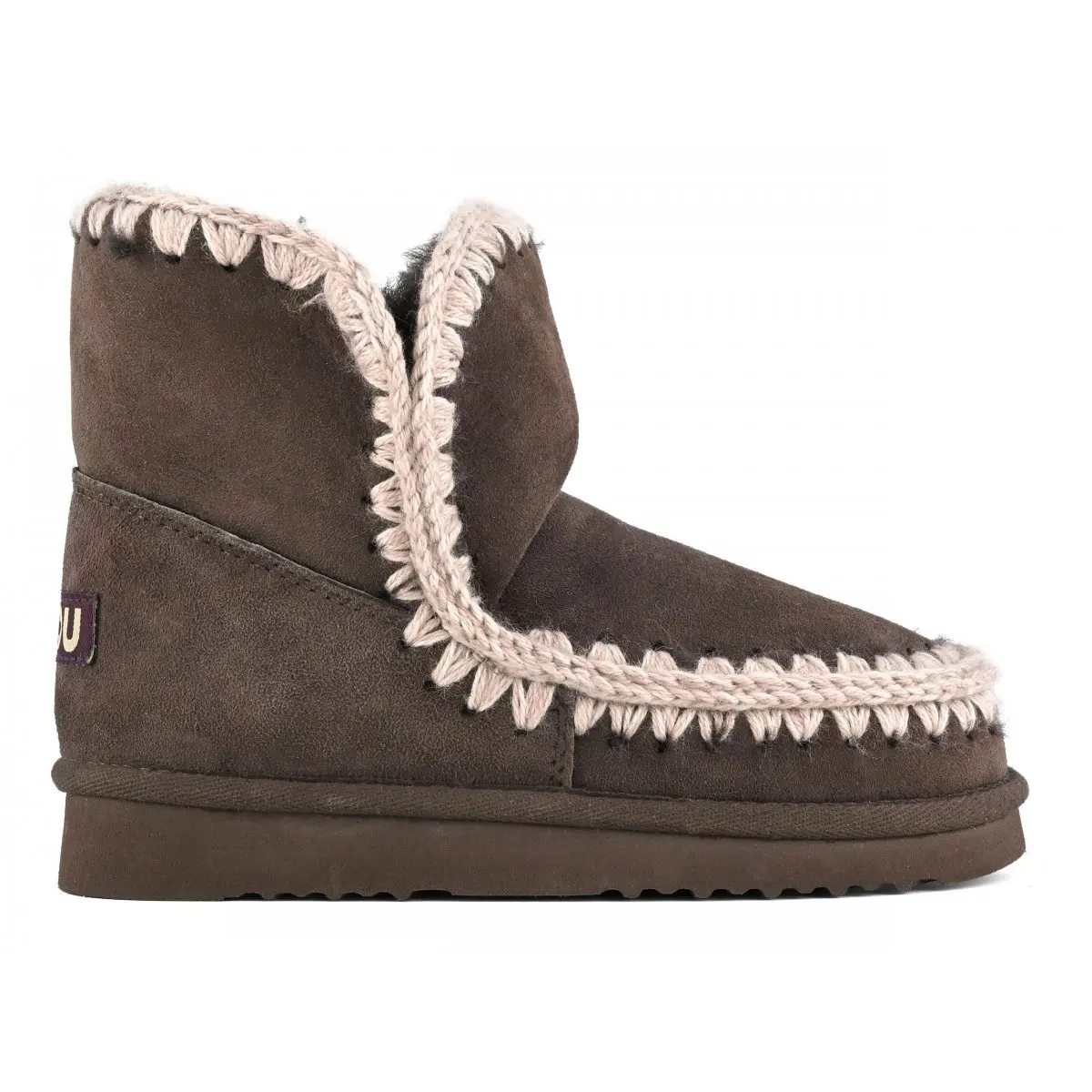 Mou botas de nieve de invierno para mujer eskimo classic 18 zapatos planos de piel de oveja originales botines de mujer resistentes al desgaste suaves