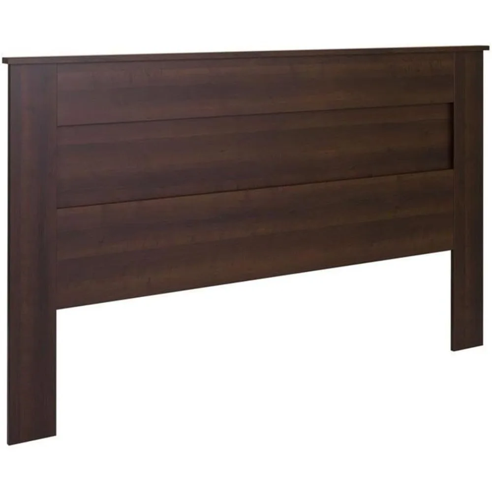 Stylish Flat Wood Panel Headboard for King Size Beds, Simplistic Wooden King Headboard 2.25