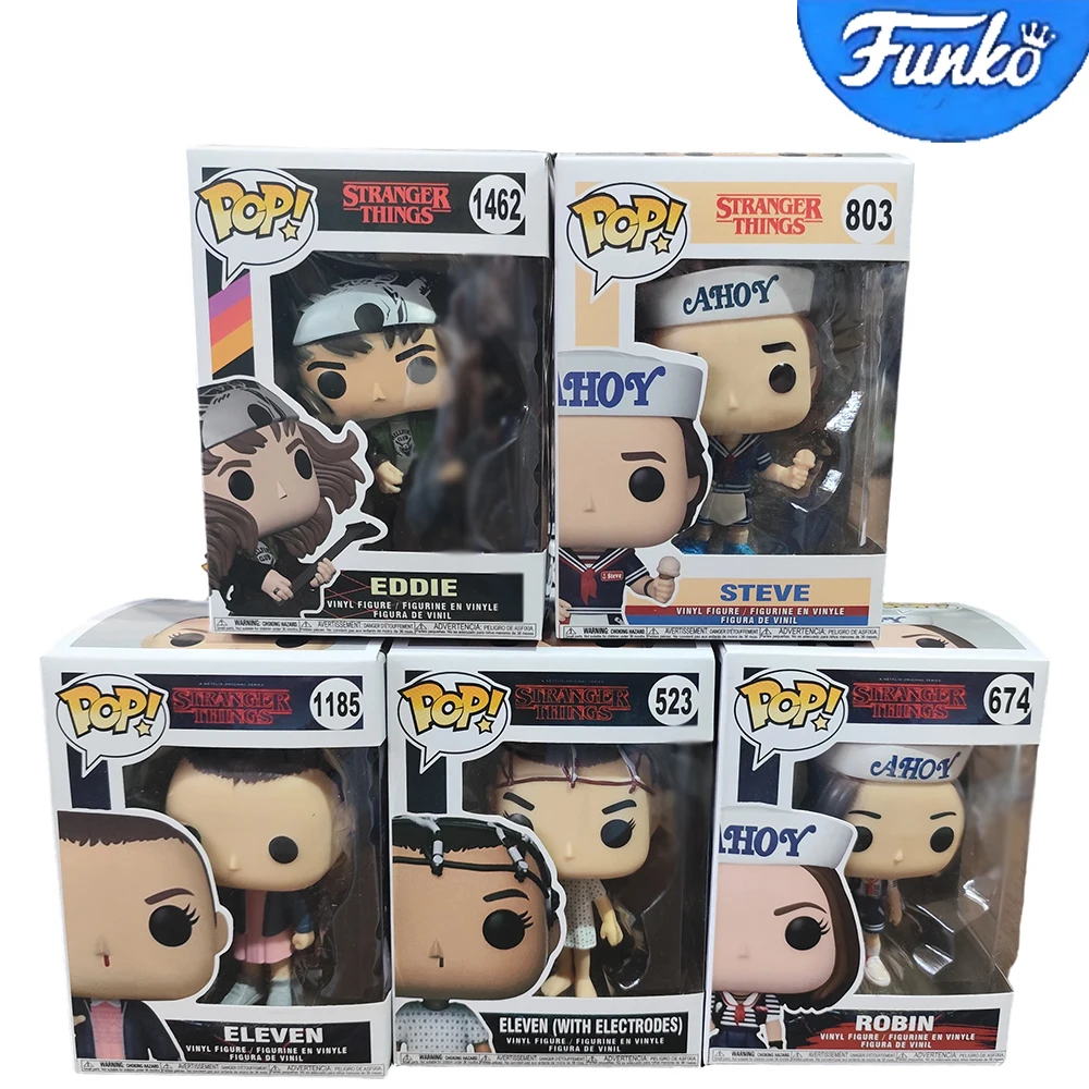 Funko Pop Television Strangers Eleven #826 Eleven #523 #827 Max #552 Max #1243 Joyce Action Figure Toys Collectible Vinyl Dolls