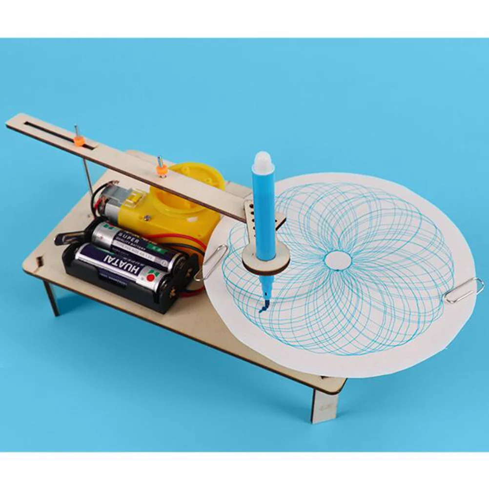 

Diy Electric Plotter Wooden Metal Drawstring Kit For Kids Science Experiment Physics Early Education Stem Building Set