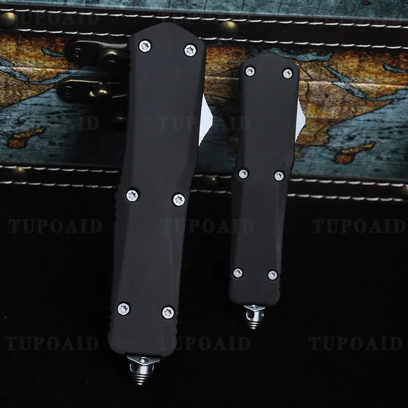 

Micro Troo A07 Small/Large Series OTF Technology Knife Black D2 Blade Camping Hiking Pocketknife Zinc Alloy Utilitie EDC Tools