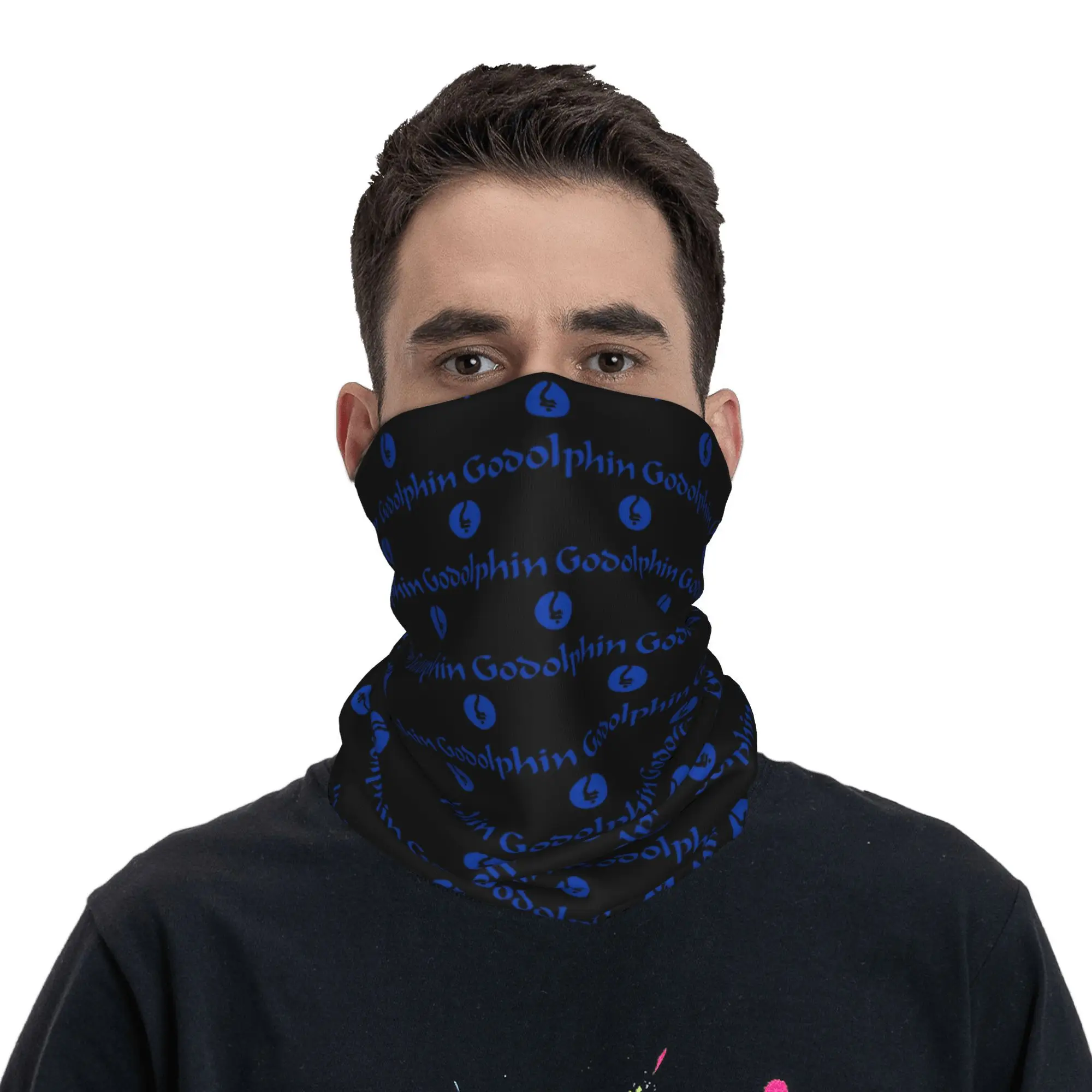 Godolphin Racing Bandana الرقبة الجراب المطبوعة الوجه وشاح متعدد الوظائف بالاكلافا الرياضة في الهواء الطلق للرجال النساء الكبار كل موسم