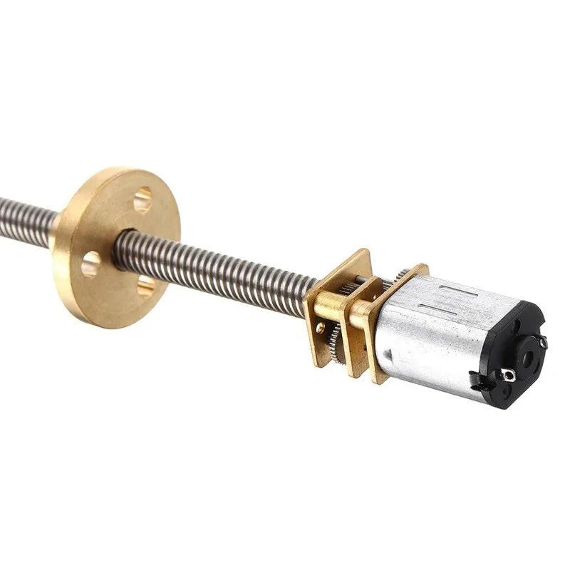 Motorgetriebe mit Gewinde, Reduktionsmotor mit langer Ausgangswelle, Dauerstrom T5 X 160mm N20 DC Getriebe
