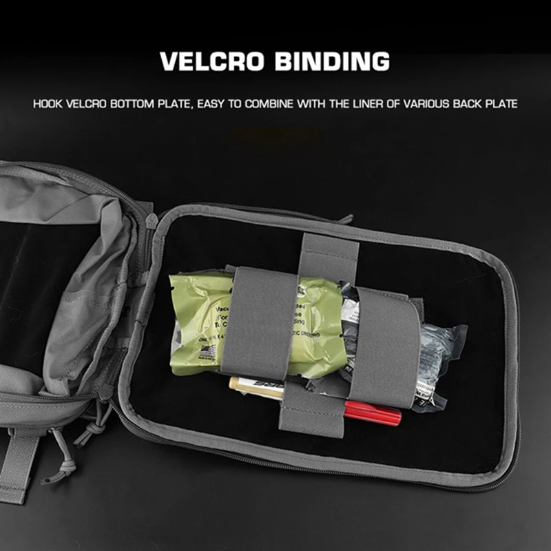 Tactical Medical Bag Insert Modular Organizer Medic Pouch Insert Panel with Hook Back Tactical Bandage Tourniquet Fixing Holder - Image 5