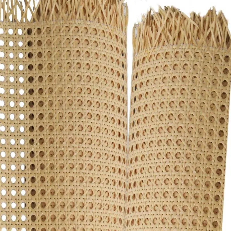 40-55cm Width 0.2-6m Length Indonesian Vinyl Weave Rattan Wicker Cane Webbing Roll Furniture Chair Table Repair Material Decor