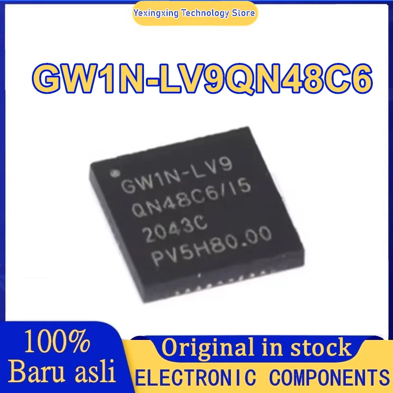 GW1N-LV9 baru chip kontroler mikro QN48C6/I5 GW1N-LV9QN48C6/I5 QFN48