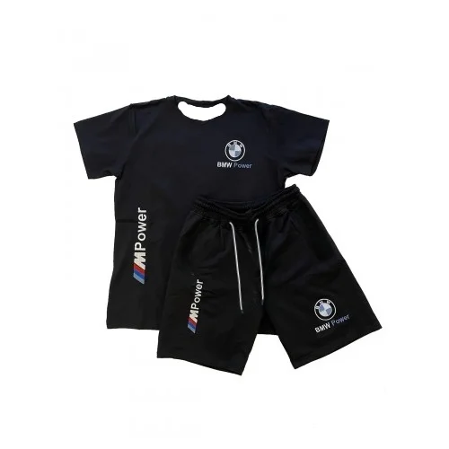 

2025-26 Men's and Women's BMW Motorcycle Casual Loose T-shirt and Shorts Suit Hot Selling in Summer, Breathable and Quick-drying