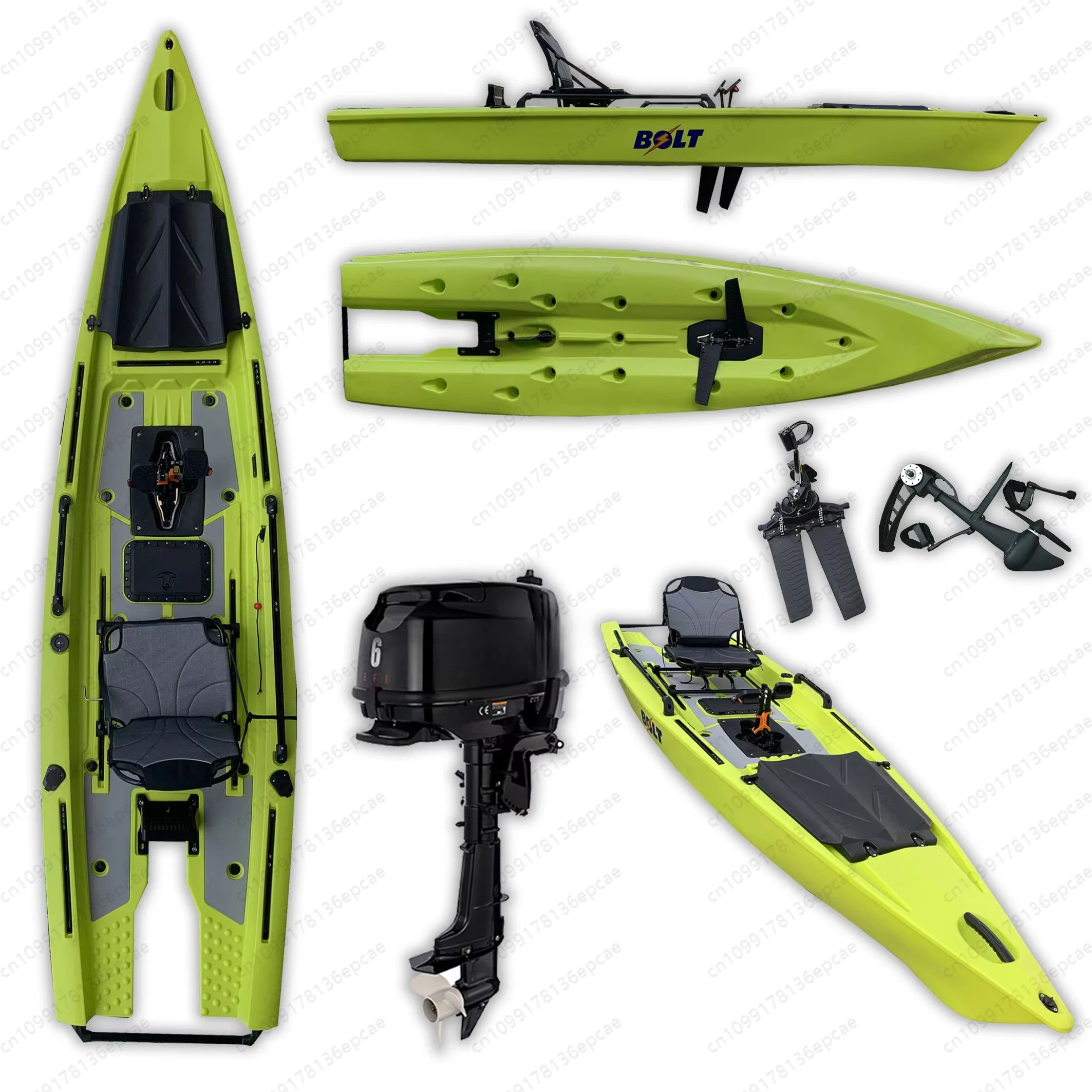 Kayak Motor Polyethylene Material 3.1-4 meters Global Position System Navigation Fishing Kayaking Paddle Adventure River