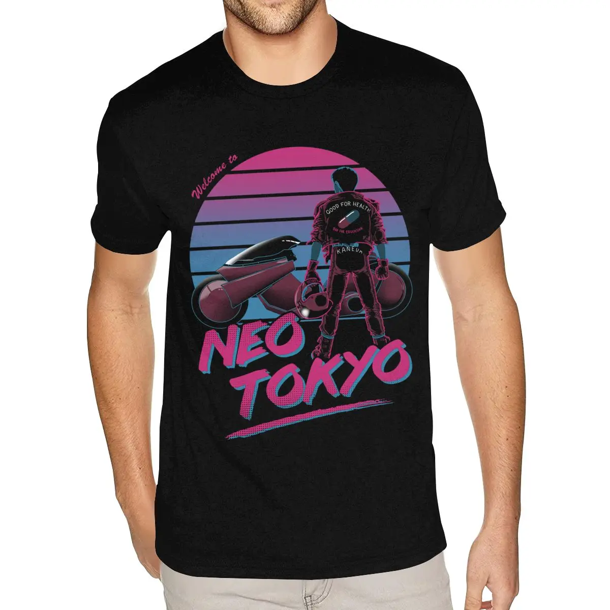 

Akira Shotaro Kaneda The Capsule Motorcycle Neo Tokyo T Shirt Family Oversized T-Shirts Man Short Sleeve Cheap Price Brand Shirt