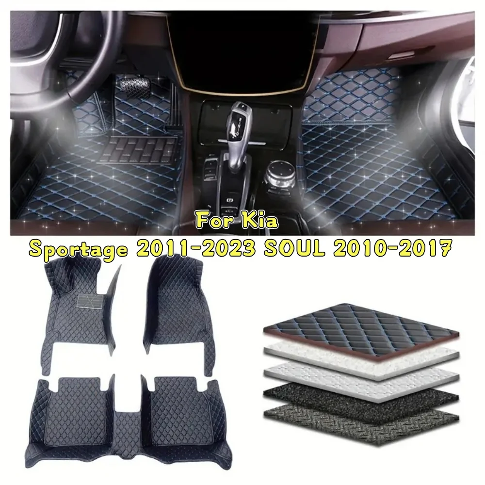 

Custom Car Floor Mat For Kia Sportage 2011-2023 SOUL 2010-2017 Car Interior Details Accessories Non-slip Auto Carpet