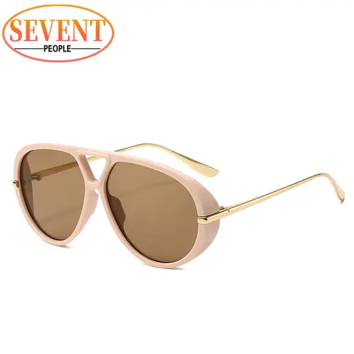 Oversized Oval Punk Pilot Sunglasses Women Big 2026 Luxury Brand Vintage Metal Frame Sun Glasses for Ladies UV400 Shield Eyewear - Image 19