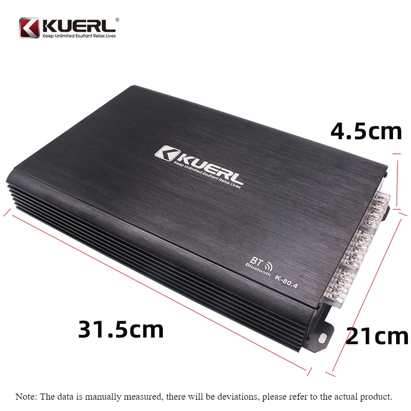 4 Channel Bluetooth Car Amplifier MAX700W Car Audio 5.0 Bluetooth Amplifier Audio System Modified DC12v Amplified Car Woofer