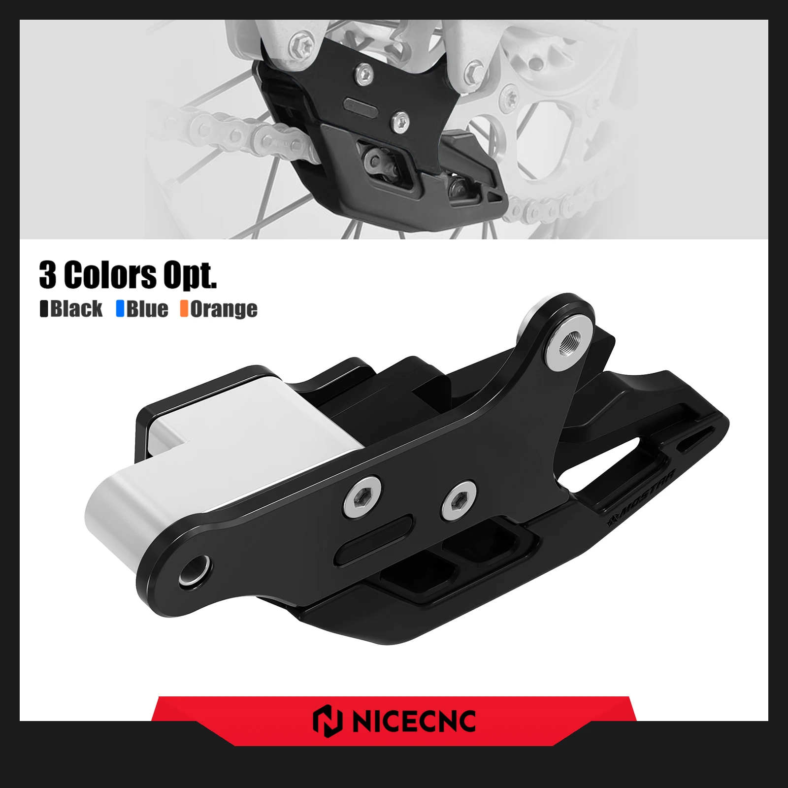 NICECNC For GasGas EC 300 EC 250 2022 2021 Motorcycle Chain Guide EC EX MC 125 250 300 250F 350F 450F ECF EXF MCF 250 350 450