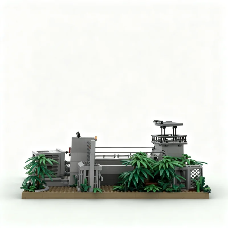 1297 ชิ้น MOC รaptor Cage Jura - Model Kit Jurassic Park บทวิจารณ์และราคา