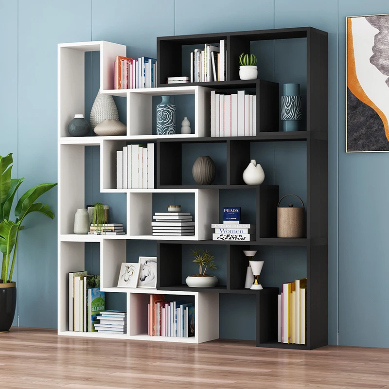 Simples, combinação, estante, treliça, simples, estante, chão, quarto