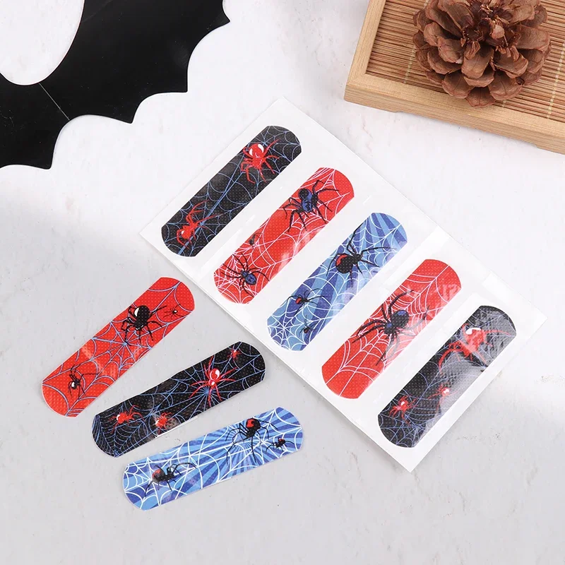 120/1PC Cartoon Spider Band Aid Disposable Breathable Adhesive Bandages Kids First Aid Wound Plaster for Halloween Home Travel view 3