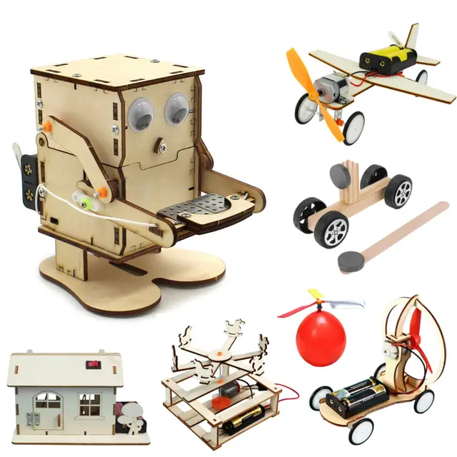 DIY روبوت الأكل عملة نموذج تجميع عدة صغيرة التدريس التعلم الجذعية مشروع العلوم التعليم المعونة هدية لمختبر المدرسة