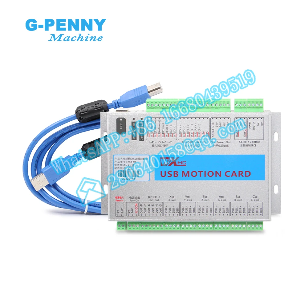 

MKX-M4 Mach4 USB Motion Card 3/4/6 Axis Frequency 2000KHZ Controller For CNC Engraving Cutting Machine