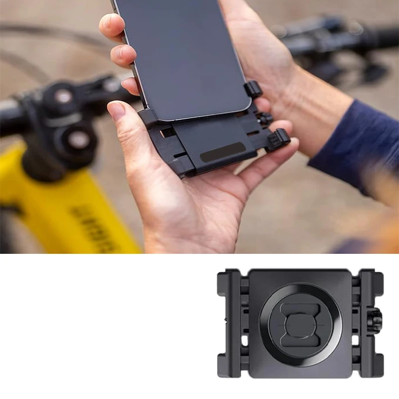 

Motorcycle Back Clip Phone Holder, Stretchable, Shockproof, Anti Slip, Fixed for Riding, Rotating, Locking racket