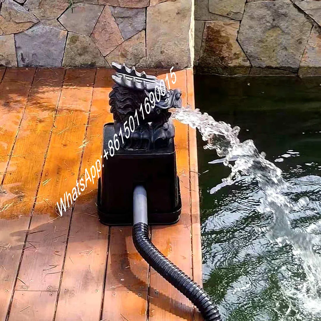 

Garden faucet fish pond decoration rockery faucet water spray landscaping frog filter fish tank landscape water grass ornaments